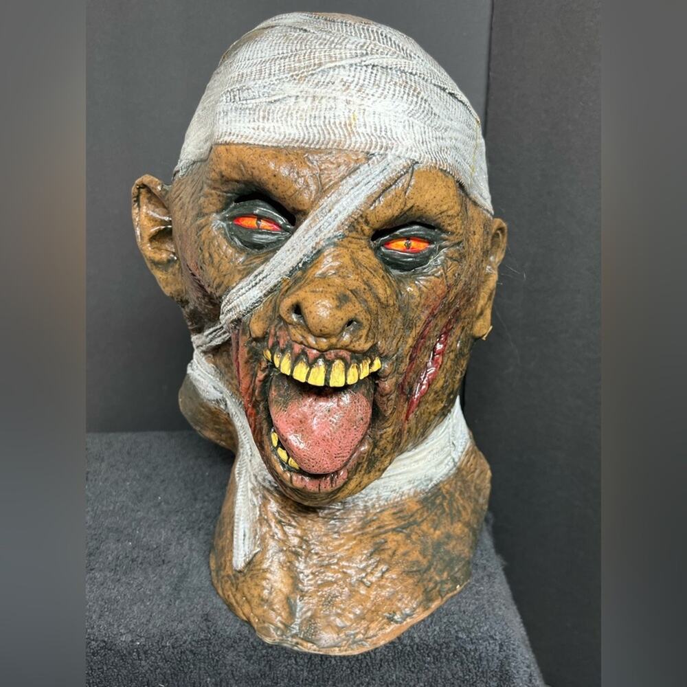 Halloween Mummy Rubber Latex Mask From Caretas Rev S.A 12120 zombie !
